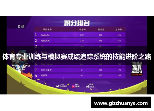 体育专业训练与模拟赛成绩追踪系统的技能进阶之路